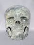 L-L-4535-rl :  7-Inch Life Size  Rainbow Light Labradorite Crystal Skull