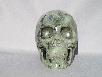L-L-1374-rl : 5-Inch Rainbow Light Labradorite Crystal Skull