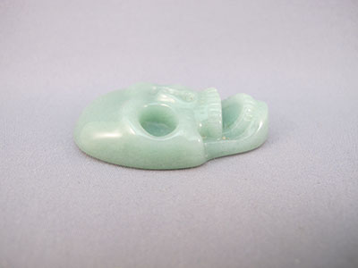 A-S-20-F : Aventurine Flat Crystal Skull
