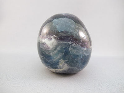A-F-M-504 : Adoption Purple, Blue, Green & White Fluorite Crystal Skull