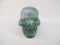 A-F-M-246 : Adoption Green, Blue and White Fluorite Crystal Skull