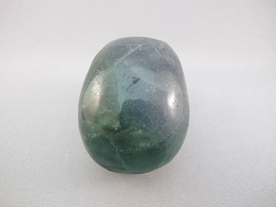 A-F-M-246 : Adoption Green, Blue and White Fluorite Crystal Skull