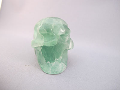 A-F-S-142 : Adoption Green Fluorite Crystal Skull