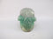 A-F-S-129 : Adoption Green and White Fluorite Crystal Skull