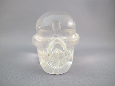 A-ASC-Q-M-108 : Adoption 2-Inch Hematoid Ascension Quartz Crystal Skull
