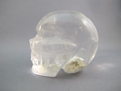 A-ASC-Q-M-108 : Adoption 2-Inch Hematoid Ascension Quartz Crystal Skull