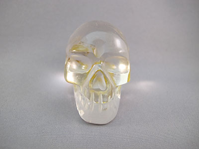 A-ASC-Q-M-125 : Adoption 2.25-Inch Hematoid Ascension Quartz Crystal Skull