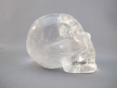 A-ASC-Q-M-228 : Adoption 2.8-Inch Rainbow Ascension Quartz Crystal Skull