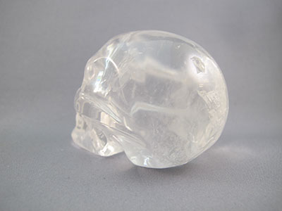 A-ASC-Q-M-228 : Adoption 2.8-Inch Rainbow Ascension Quartz Crystal Skull