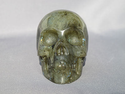 L-M-300-rl : 3-Inch Rainbow Light Labradorite Crystal Skull