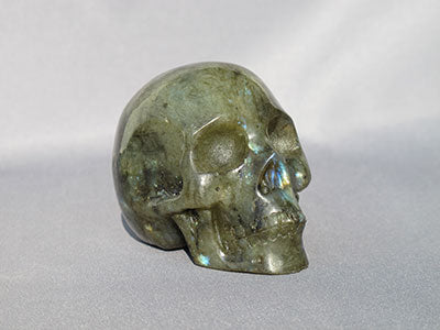 L-M-300-rl : 3-Inch Rainbow Light Labradorite Crystal Skull