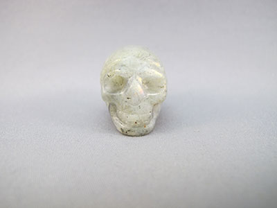 L-S-12-rl : 1-Inch Rainbow Light Labradorite Pocket Crystal Skull