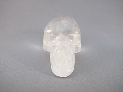 Q-S-0025 : 1.4-inch Pocket Quartz Crystal Skull