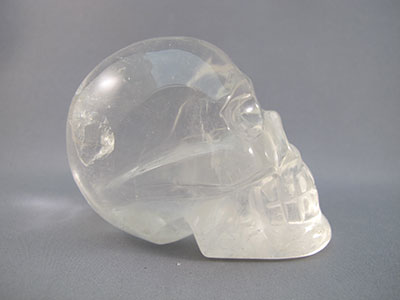 Q-M-0385 : 3.5-inch Quartz Crystal Skull