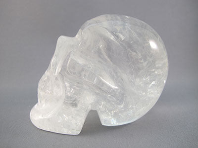 QR-M-0555 : 3.7-inch Rainbow Quartz Crystal Skull