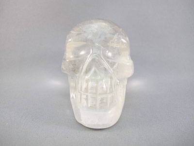 QR-M-0375 : 3.4-inch Rainbow Quartz Crystal Skull
