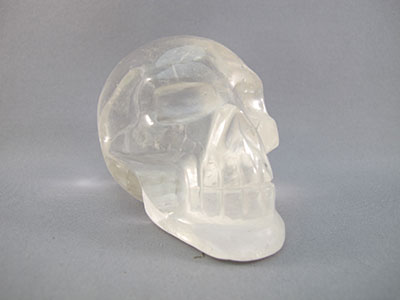 QR-M-0375 : 3.4-inch Rainbow Quartz Crystal Skull