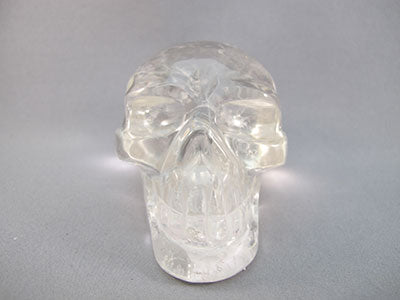 QR-M-0325 : 3.3-inch Rainbow Quartz Crystal Skull