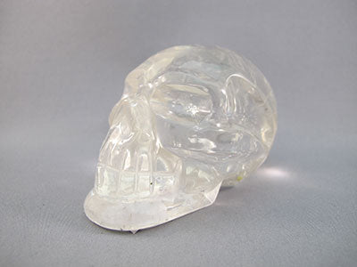 QR-M-0325 : 3.3-inch Rainbow Quartz Crystal Skull