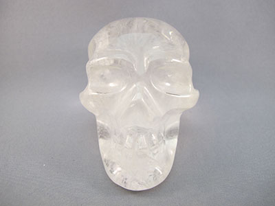 QR-M-0450 : 3.8-inch Rainbow Quartz Crystal Skull