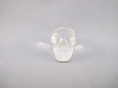 Q-S-0025 : 1.4-inch Pocket Quartz Crystal Skull