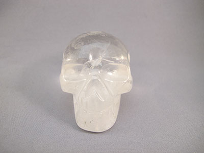 QR-M-0150 : 2.5-inch Rainbow Quartz Crystal Skull