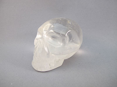 QR-M-0150 : 2.5-inch Rainbow Quartz Crystal Skull