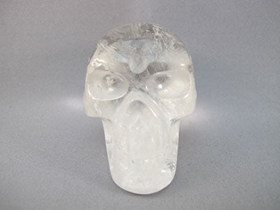 QR-M-0230 : 3-inch Rainbow Quartz Crystal Skull