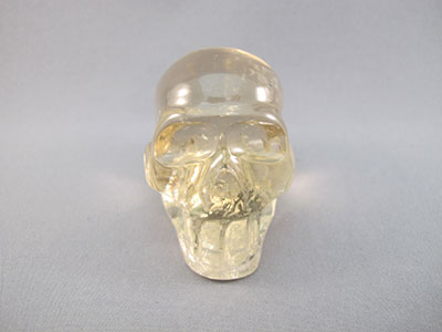 C-M-0163-r :  2.25-inch Rainbow Citrine Crystal Skull