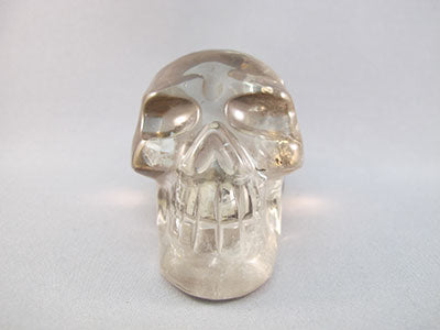 C-M-0247-r :  3-inch Tri-Color Rainbow Citrine Crystal Skull