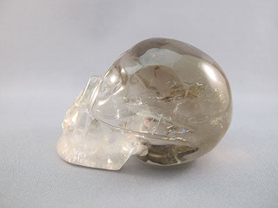 C-M-0247-r :  3-inch Tri-Color Rainbow Citrine Crystal Skull