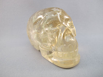 C-M-0370-r :  3.5-inch Rainbow Citrine Crystal Skull