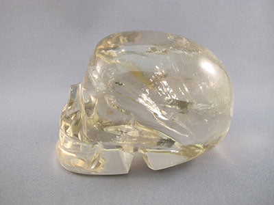 C-M-0383-r :  3.5-inch Rainbow Citrine Crystal Skull