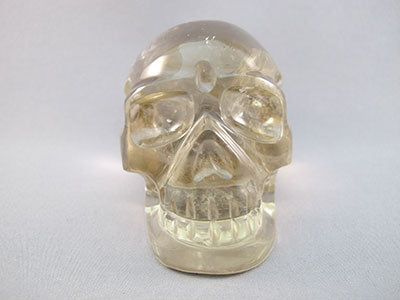 C-M-0389-r :  3.4-inch Rainbow Citrine Crystal Skull