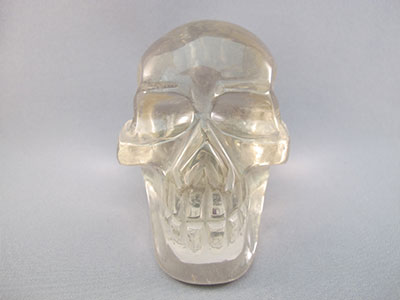 C-M-0601-rl :  3.8-inch Rainbow Light Citrine Crystal Skull