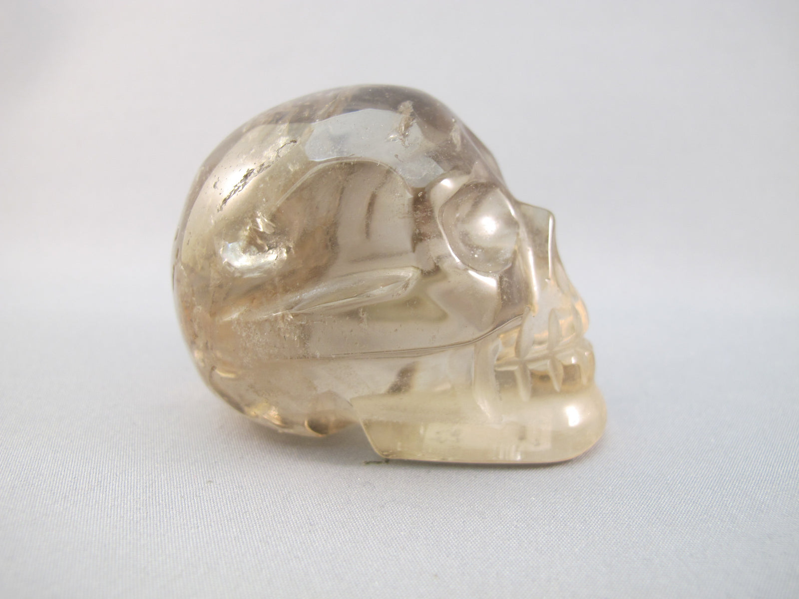 A-C-M-163-h : 2.3-Inch Adoption Hematoid Citrine Crystal Skull