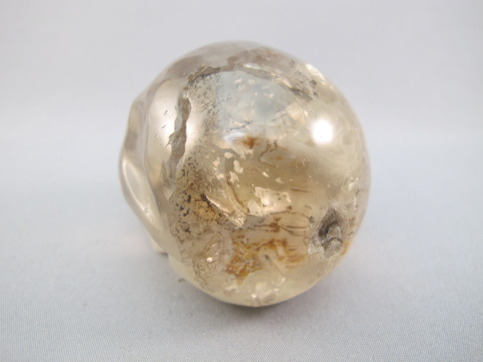 A-C-M-163-h : 2.3-Inch Adoption Hematoid Citrine Crystal Skull