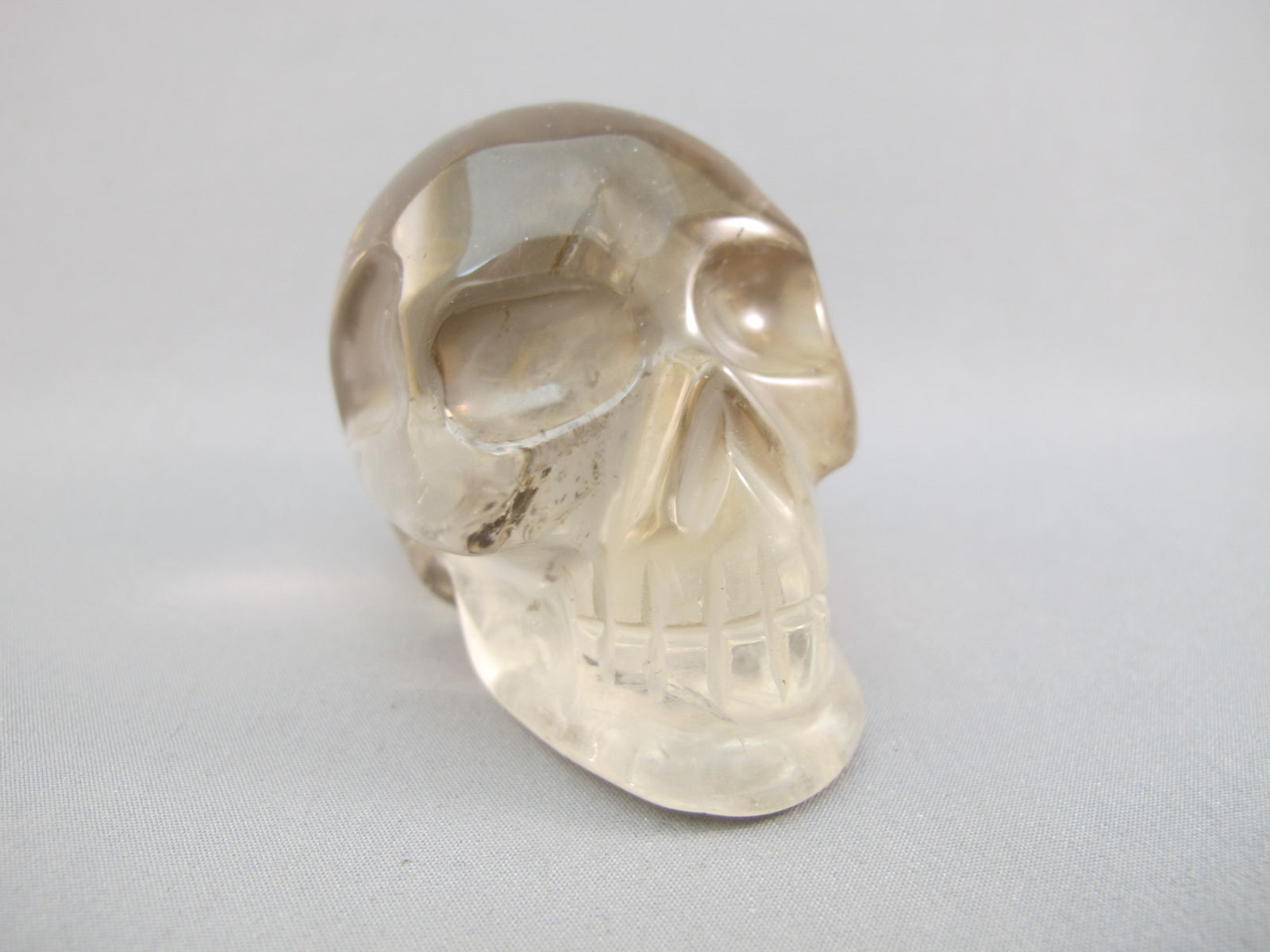 A-C-M-186-r : Adoption 2.5-Inch Rainbow Citrine Crystal Skull
