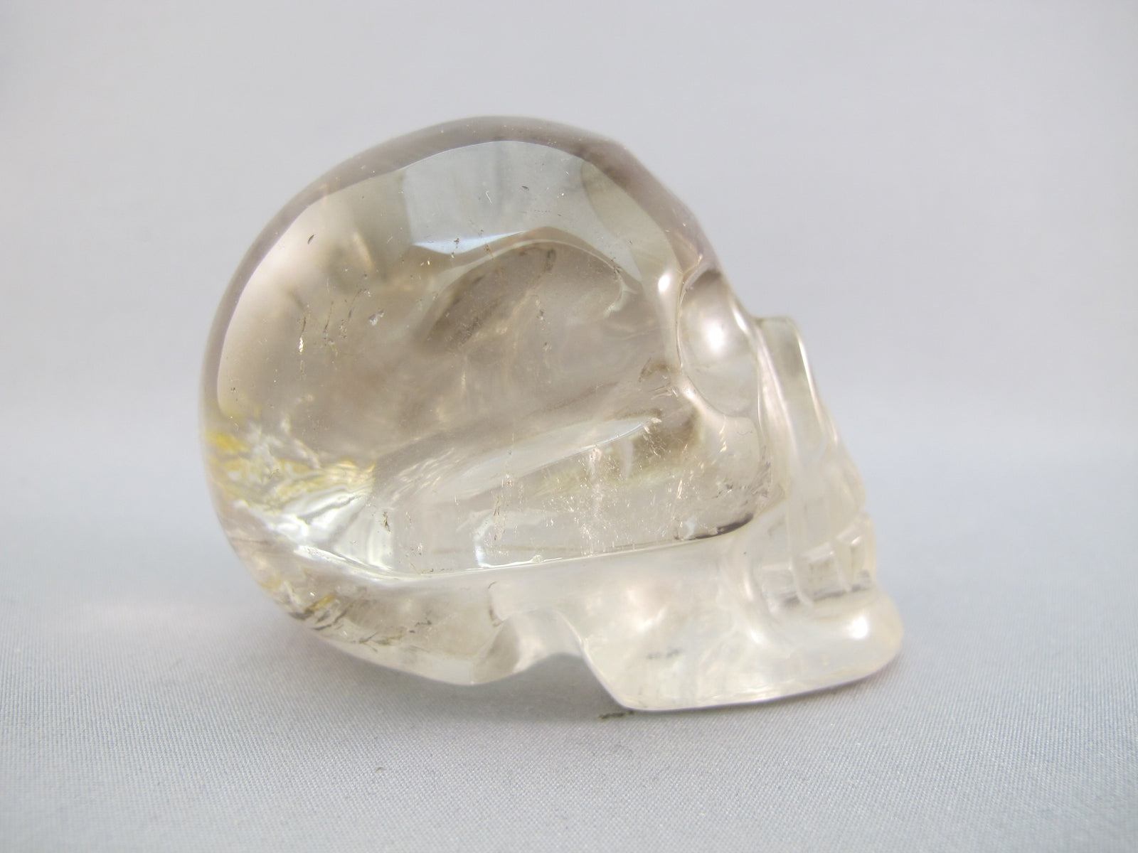 A-C-M-186-r : Adoption 2.5-Inch Rainbow Citrine Crystal Skull