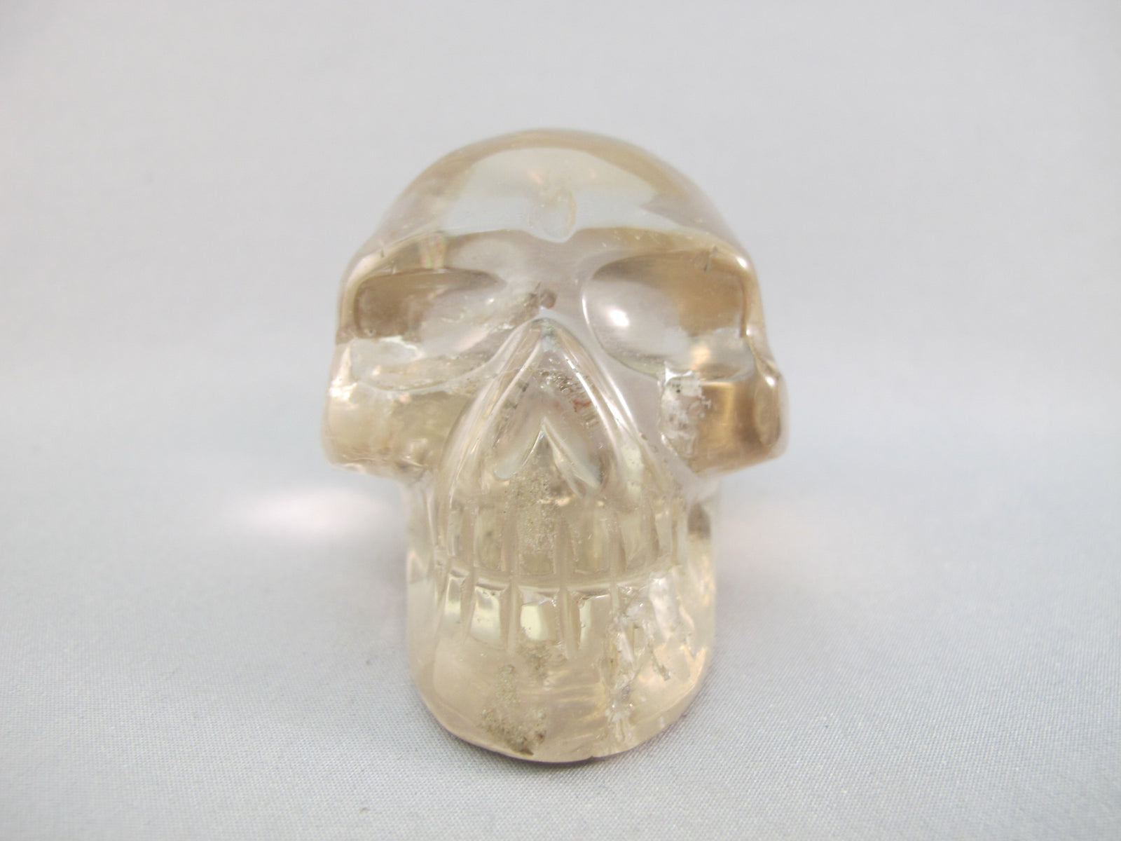 A-ASC-C-197 : Adoption 2.6-Inch Ascension Light Citrine Crystal Skull
