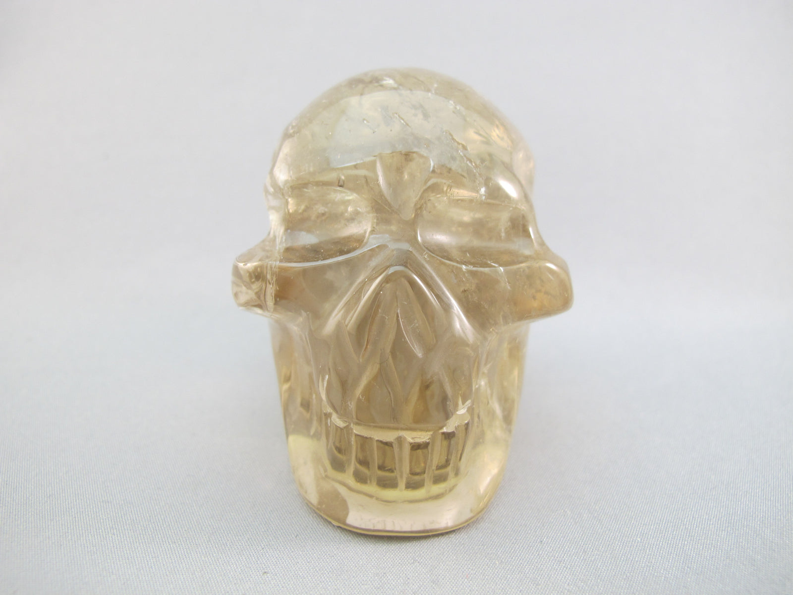 A-C-M-248-r : Adoption 2.6-Inch Rainbow Citrine Crystal Skull