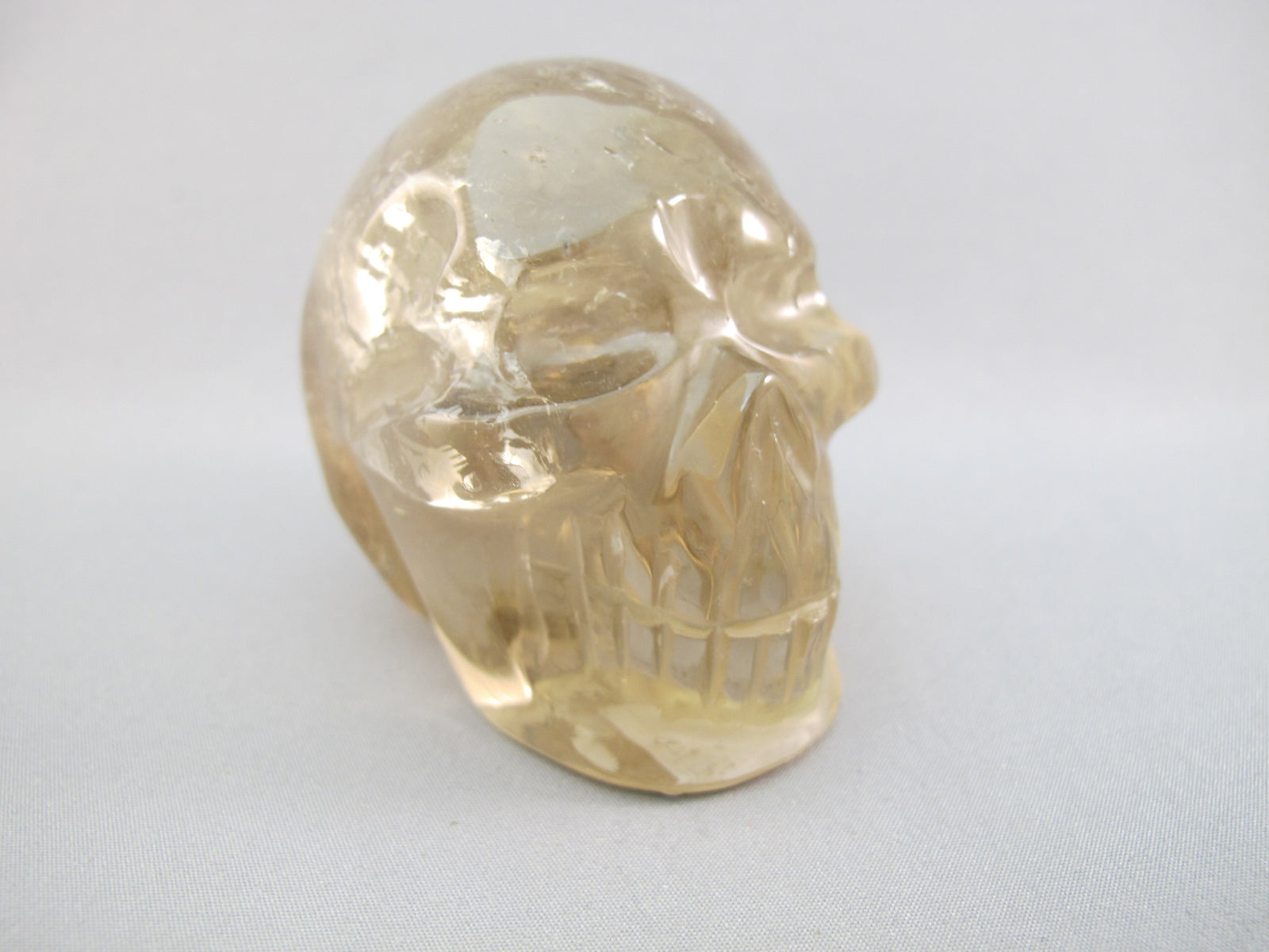 A-C-M-248-r : Adoption 2.6-Inch Rainbow Citrine Crystal Skull