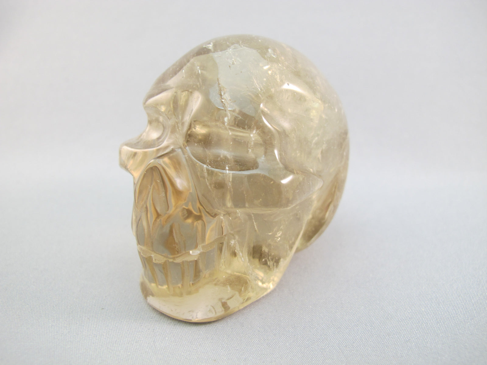 A-C-M-248-r : Adoption 2.6-Inch Rainbow Citrine Crystal Skull