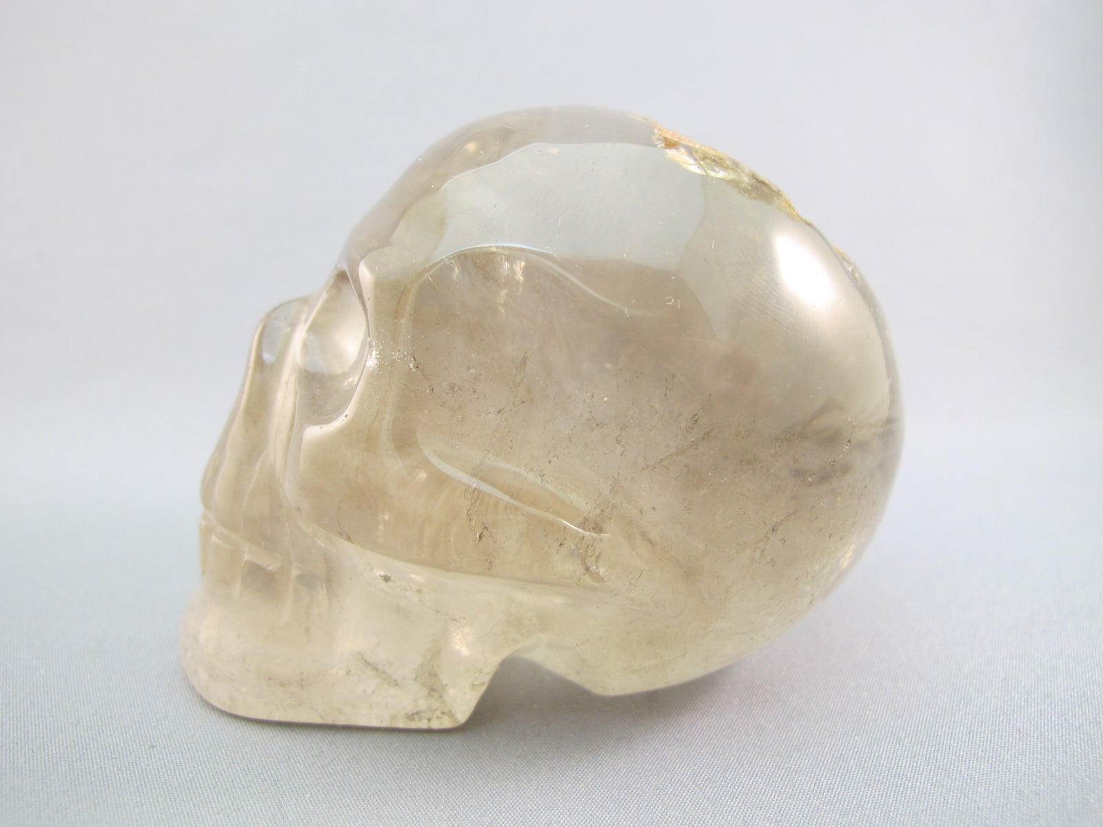 A-C-M-361-s : Adoption Tri-Color Smoky Citrine Crystal Skull