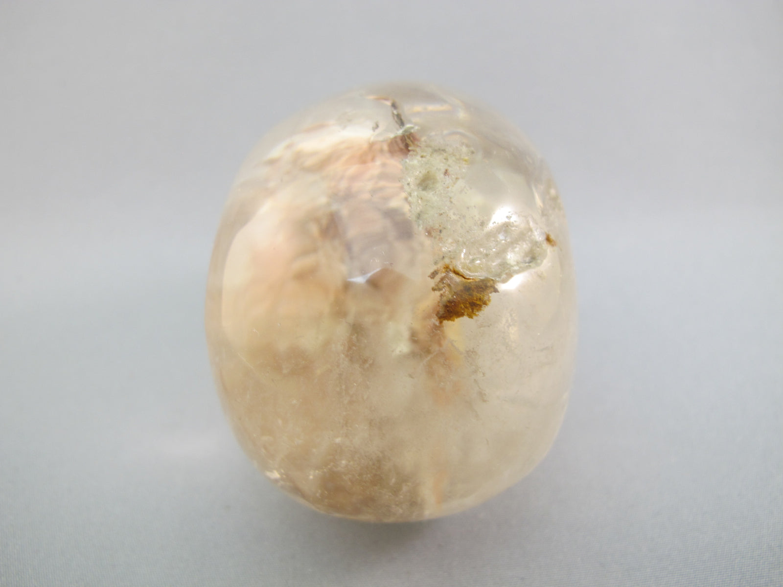 A-Q-M-352 : Adoption 3.5-Inch Fire Quartz Crystal Skull