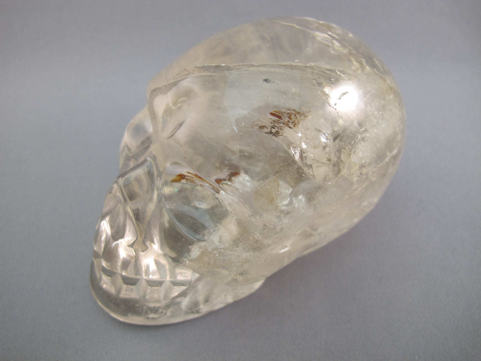 A-Q-L-647 : Adoption 4.2-Inch Hematoid Quartz Crystal Skull