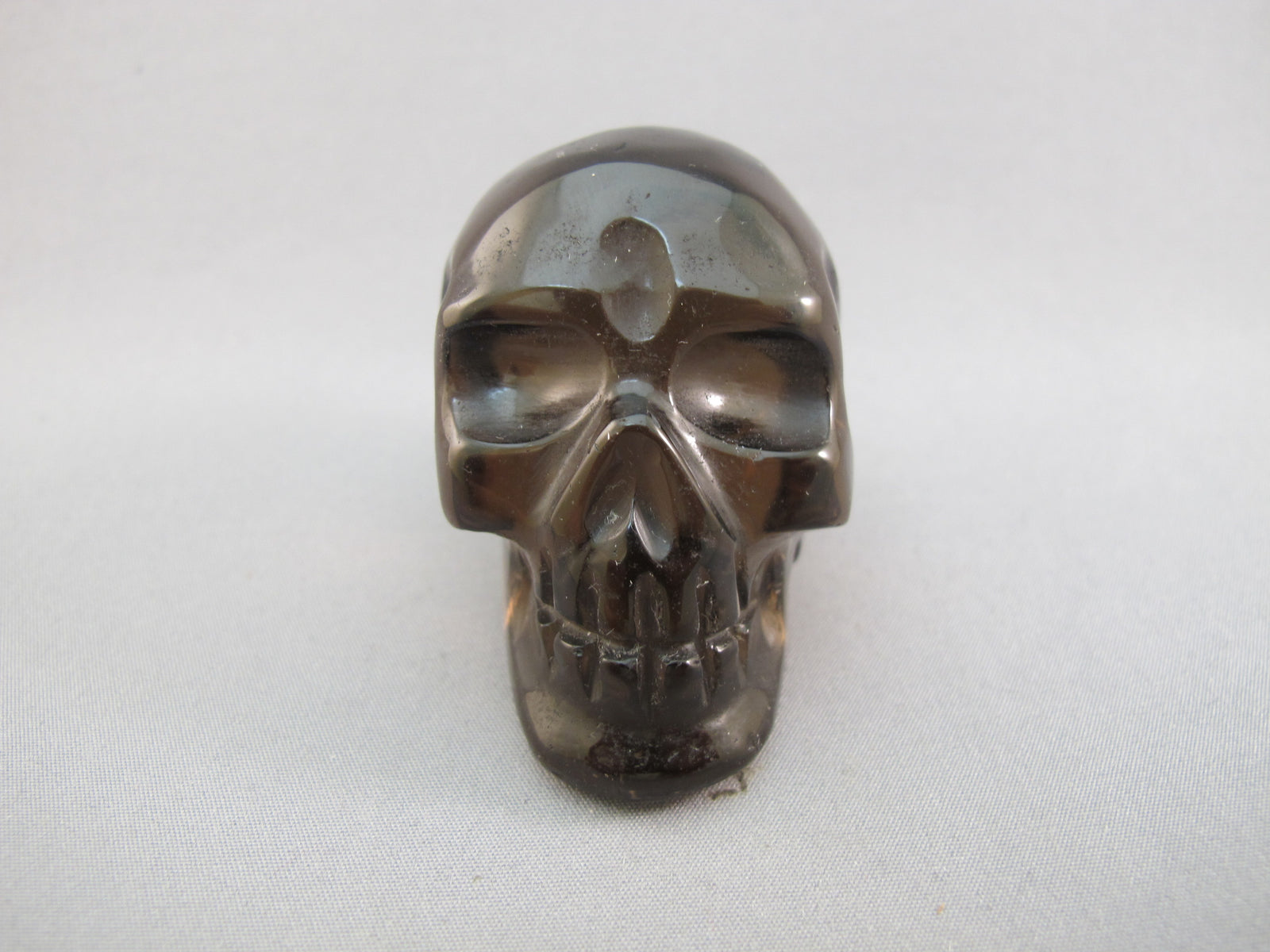 A-ASC-SQ-M-111 :  Adoption 2.1-Inch  Ascension Smoky Quartz Crystal Skull