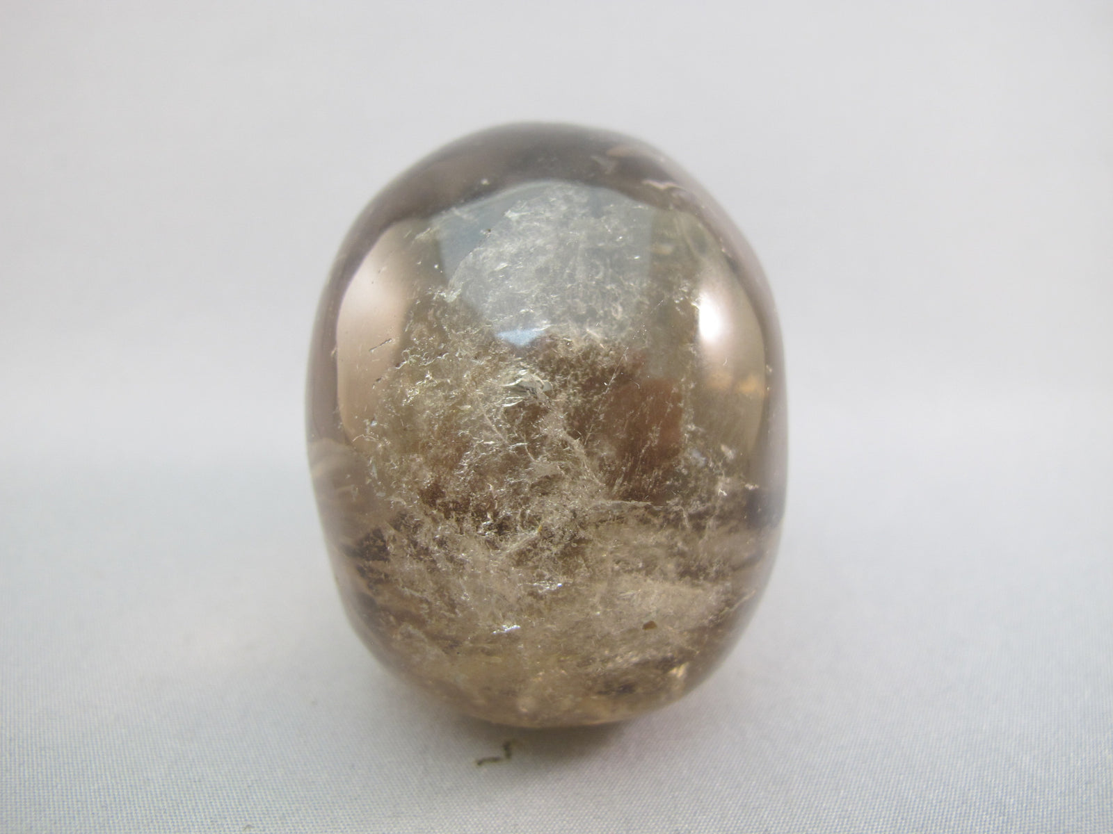 A-SQ-M-177-r : Adoption 2.4-Inch Rainbow Smoky Quartz Crystal Skull