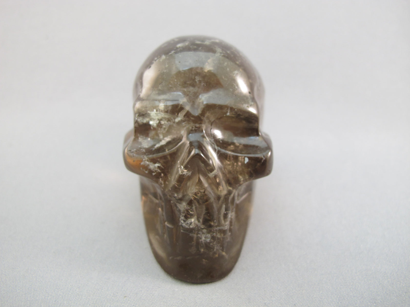 A-SQ-M-209 : Adoption 2.7-Inch Smoky Quartz Crystal Skull