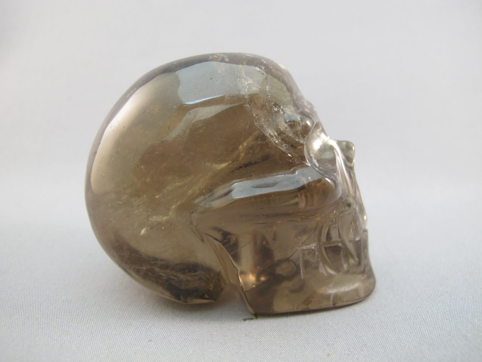 A-SQ-M-209 : Adoption 2.7-Inch Smoky Quartz Crystal Skull